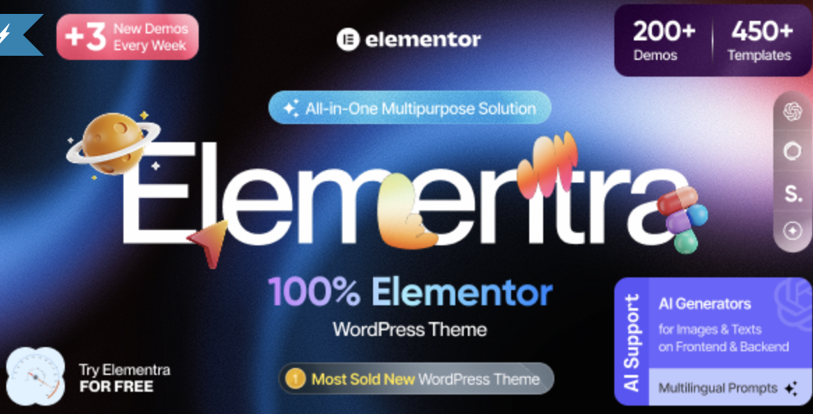 Elementra - 100% Elementor WordPress Theme