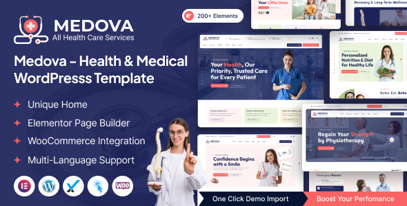 Medova – Health and Medical WordPress Theme