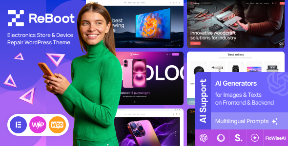 Reboot - Electronics Store and Device Repair WordPress Theme