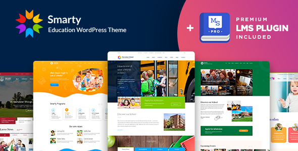 Smarty – Kindergarten, School, High school, College, University WordPress Theme