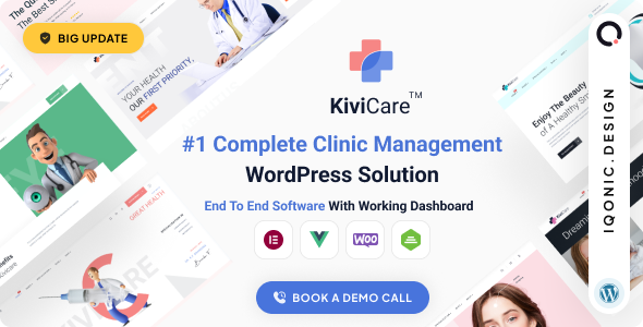 KiviCare – Medical Clinic & Patient Management WordPress Theme