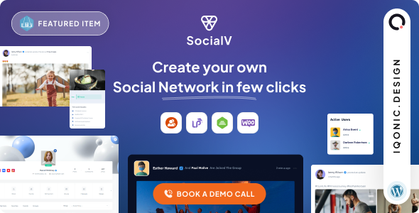 SocialV – Social Network and Community BuddyPress Theme