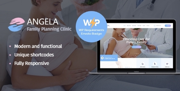 Angela - Family Planning and Pregnancy Clinic WordPress Theme