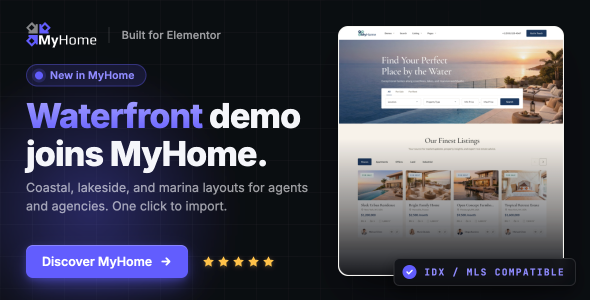 MyHome Real Estate WordPress Theme