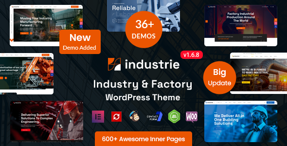 Industrie – Factory and Industry WordPress Theme