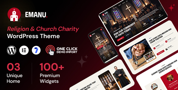 Emanu - Church Religion WordPress Theme