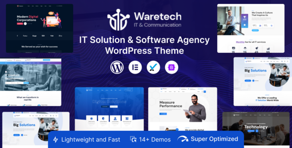 Waretech - IT Solutions and Technology WordPress Theme