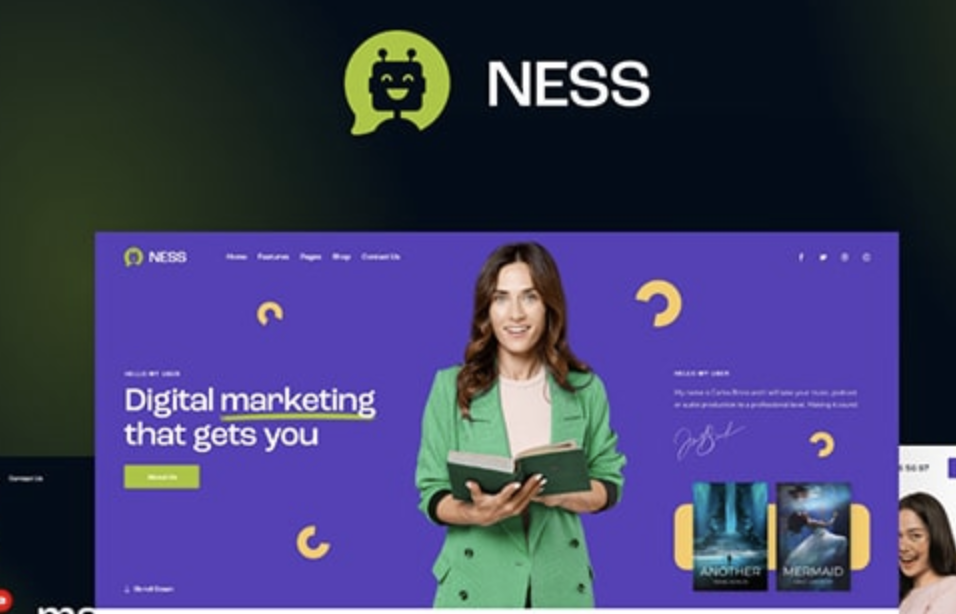 Ness – Marketing Agency and SMM WordPress Theme