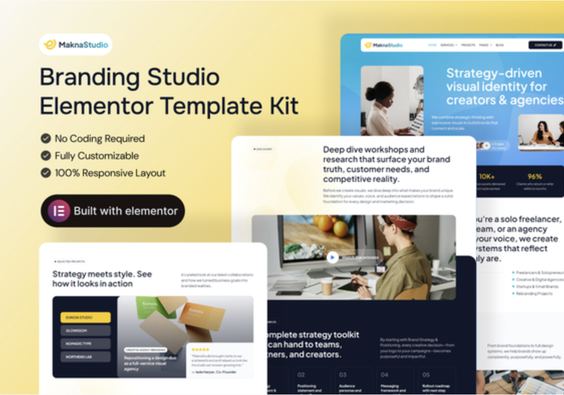 MaknaStudio - Branding Studio Elementor Pro Template Kit