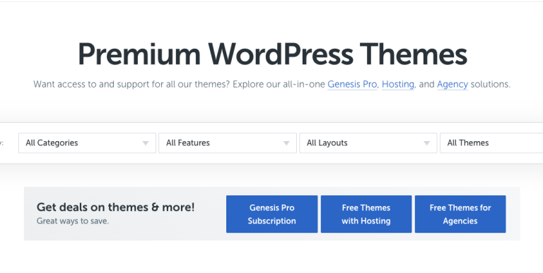 StudioPress Agency Pro Genesis WordPress Theme