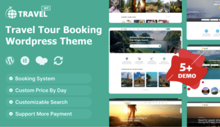 Travel - Tour Booking WordPress Theme