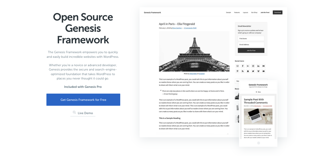 StudioPress Genesis Framework