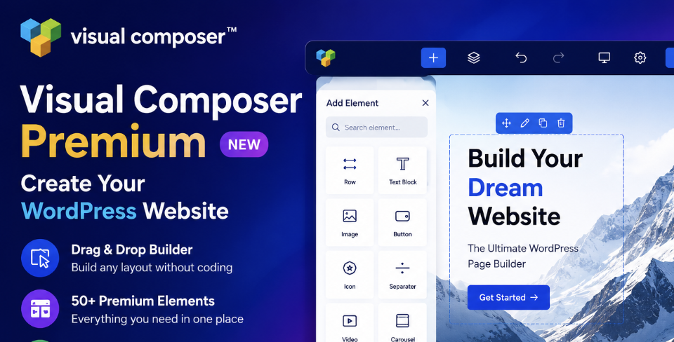 Visual Composer Premium – Create Your WordPress Website