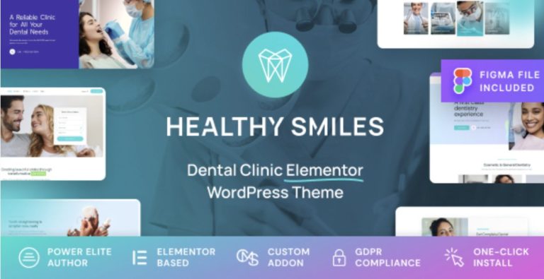 Healthy Smiles – Dental WordPress Theme