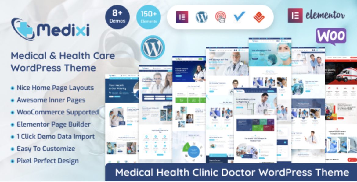 Medixi – Doctor & Medical Care WordPress Theme