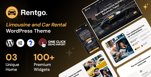 Rentgo - Limousine and Car Rental WordPress Theme
