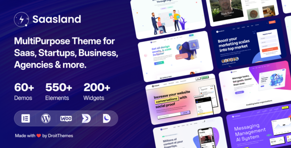 Saasland – MultiPurpose WordPress Theme for Startup
