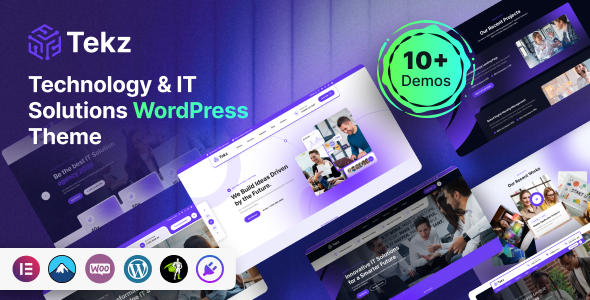 Tekz - Technology & IT Solutions WordPress Theme项目编号: 251