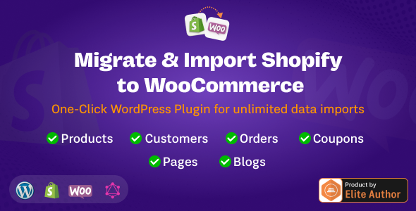 WP Shopify to WooCommerce - Migrate & Import Shopify Store to WordPress