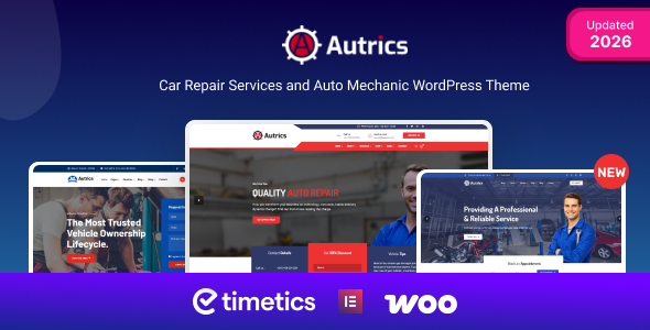 Autrics - Car Services and Auto Mechanic WordPress Theme