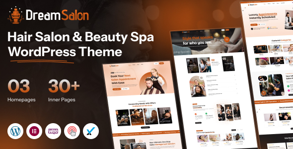 DreamSalon - Hair Salon & Beauty Spa WordPress Theme