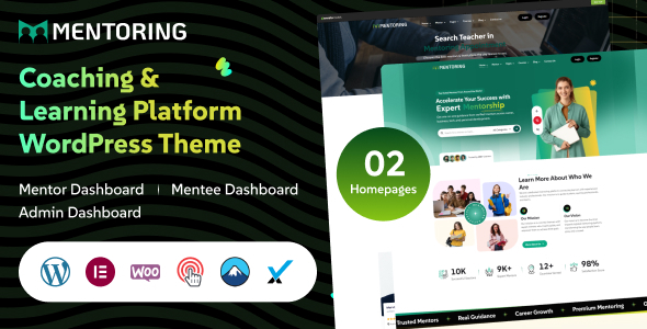 Mentoring - elearning, Learning Management System and Education WordPress Theme