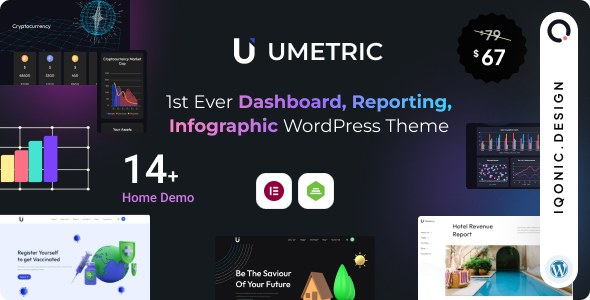 Umetric - WordPress Dashboard, Reporting and Infographic Theme