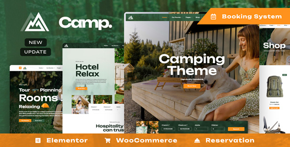 Camping Village WordPress Theme