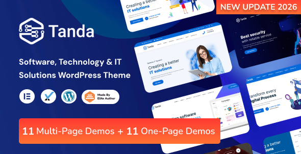 Tanda – Technology & IT Solutions WordPress Theme