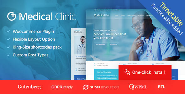 Medical Clinic – Health & Doctor Medical WordPress Theme