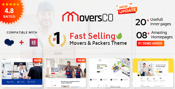 MoversCO – Movers & Packers WordPress Theme version