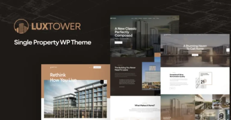 Luxtower – Single Property WordPress Theme