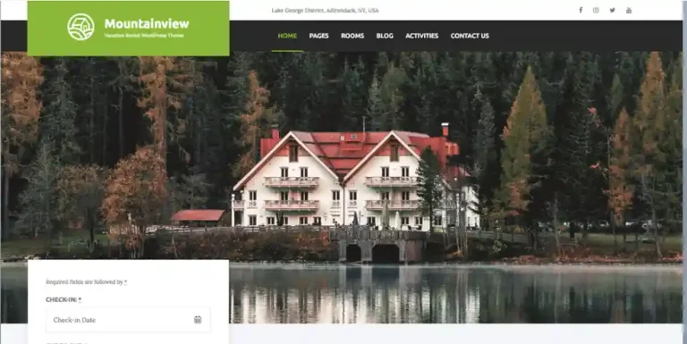 Mountainview – Best Vacation Rental WordPress Theme