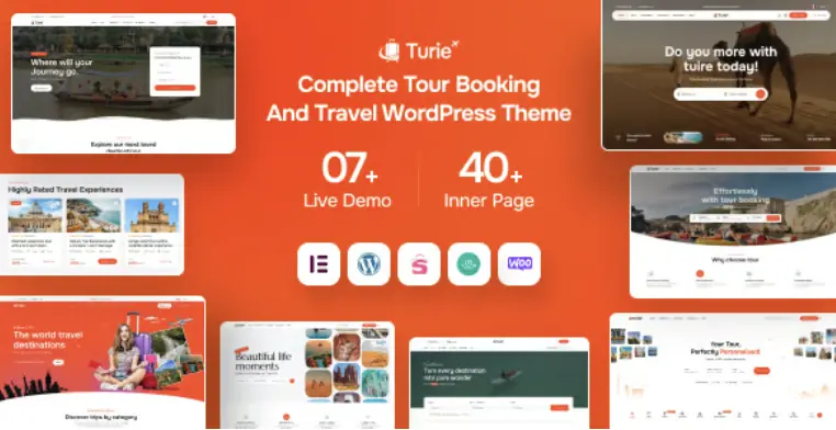 Turie - Modern Travel & Tour Booking WordPress Theme