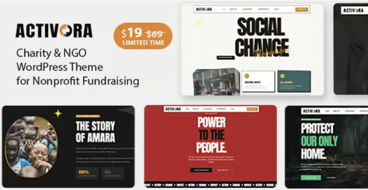 Activora – Charity, NGO & Nonprofit WordPress Theme