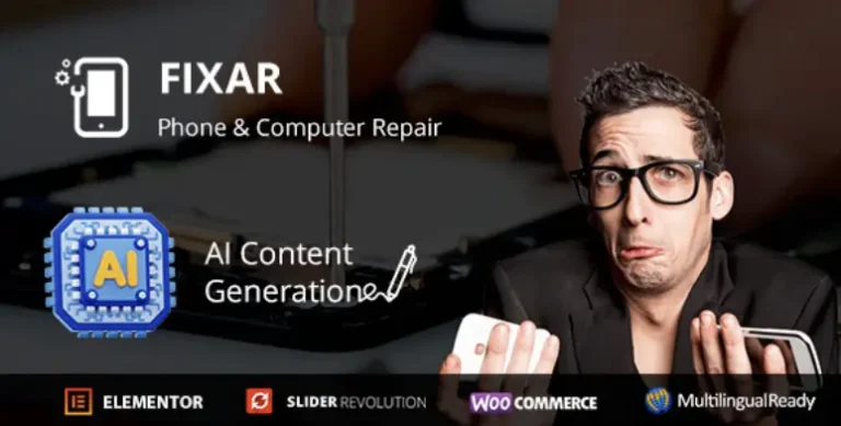 Fixar – Phones and Computer Repair WordPress Theme