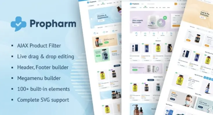 Propharm - Pharmacy & Medical WordPress WooCommerce Theme