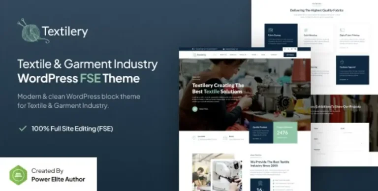 Textilery – Textile & Garment Industry WP Theme