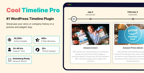 Cool Timeline Pro – WordPress Timeline Plugin