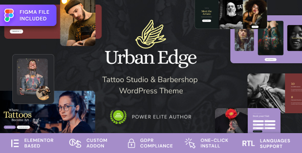 Urban Edge – Barbershop & Tattoo Studio Theme