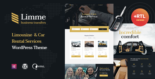 Limme – Limousine Transfers & Car Dealer WordPress Theme