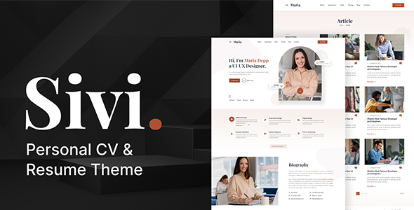 Sivi – Personal CV/Resume WordPress Theme