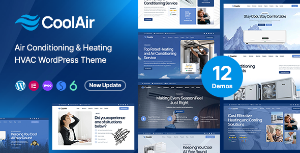 Coolair – Air Conditioning and Heating HVAC WordPress