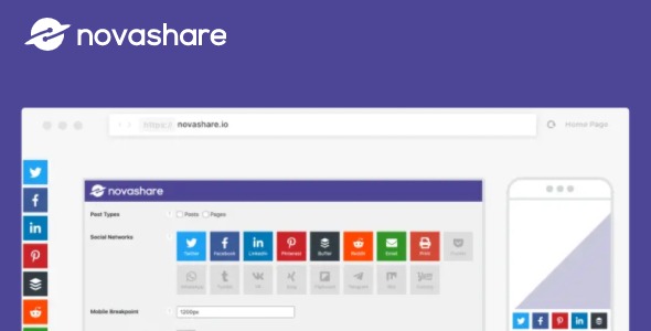 Novashare – WordPress Social Sharing Plugin